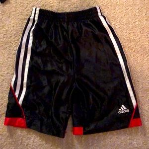 Adidas Basketball Shorts Boys Size 5 blm/red/white